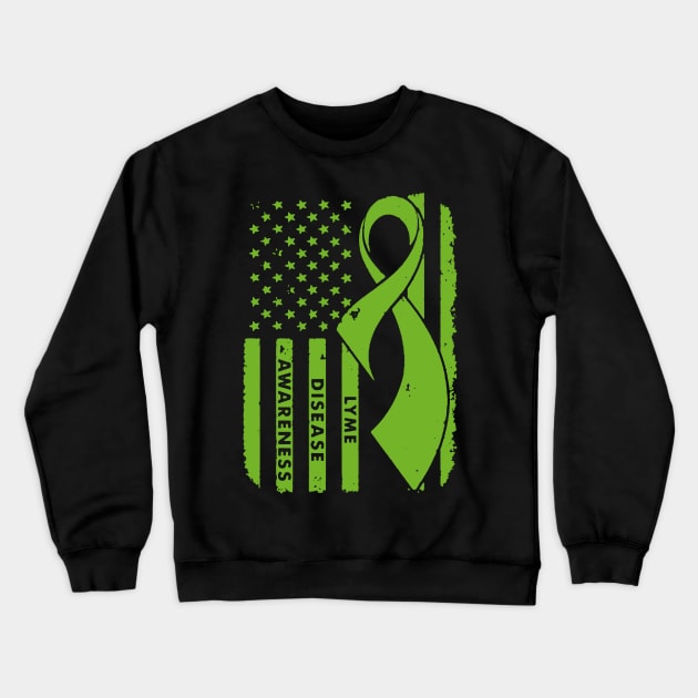 Lyme Disease Awareness Crewneck Sweatshirt by babettenoella